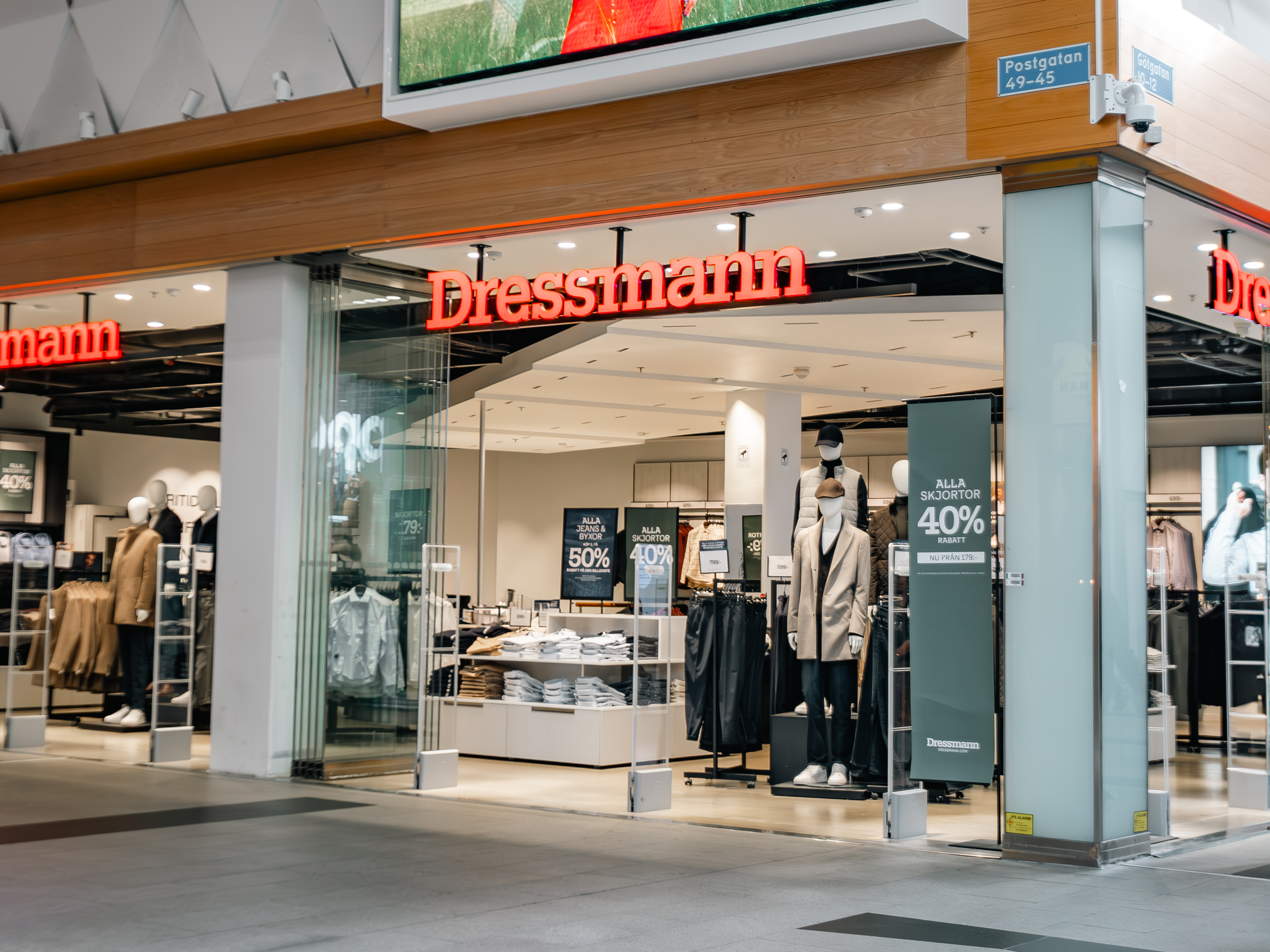 Dressman Butiksfasad