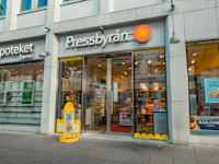 Butiksfasad Pressbyrån Östra Hamngatan