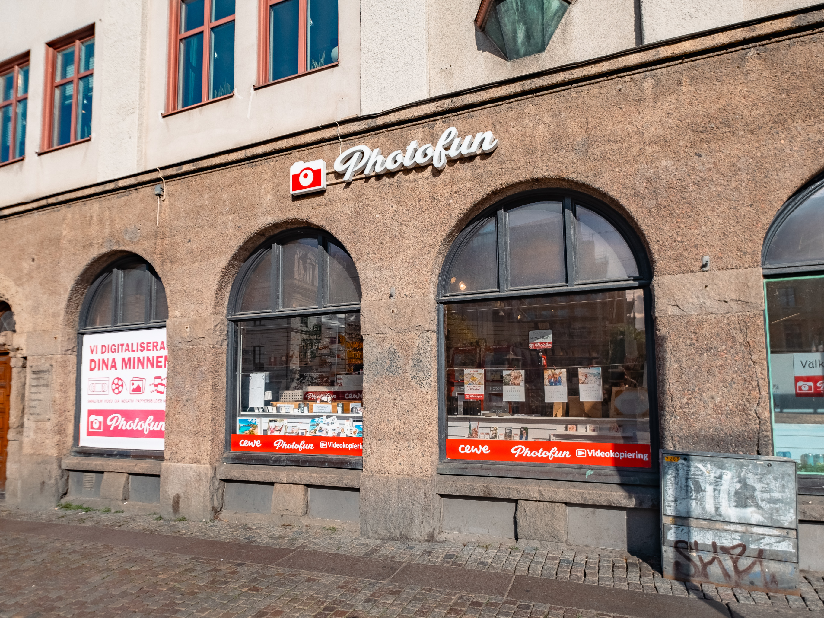 Butiksfasad Photofun