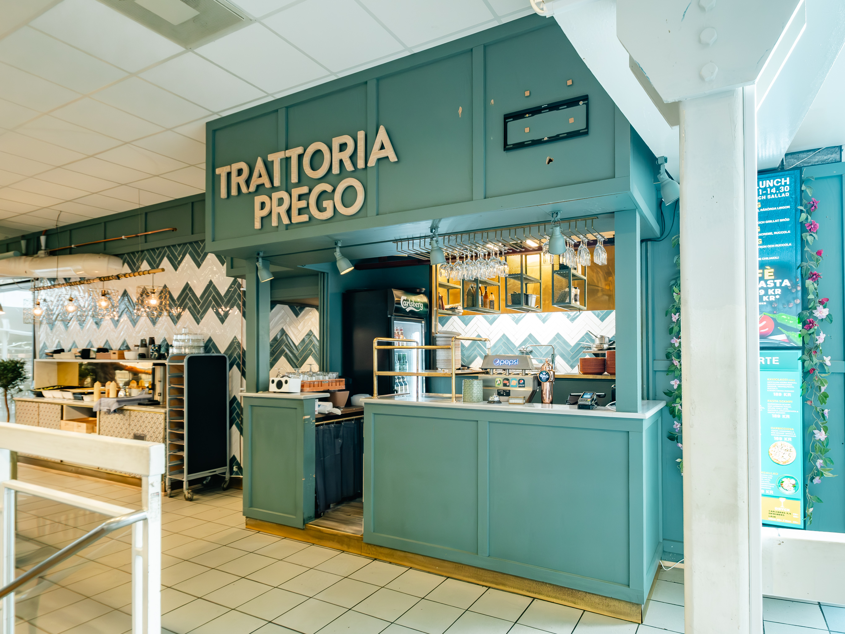 Butiksfasad Trattoria Prego