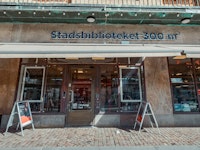 Butiksfasad Stadsbiblioteket 300 m2