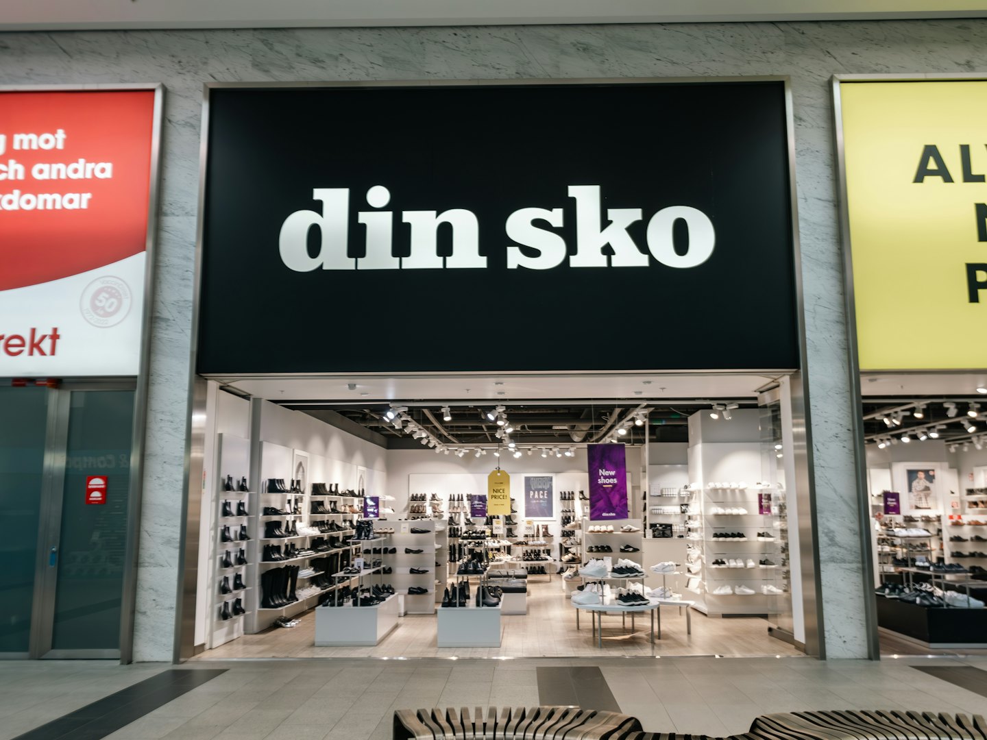 Din Sko Butiksfasad Din Sko