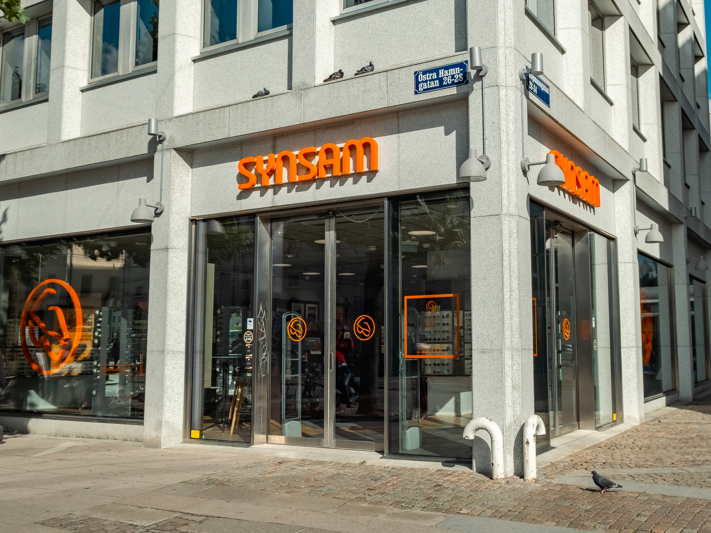 Butiksfasad Synsam Östra Hamngatan