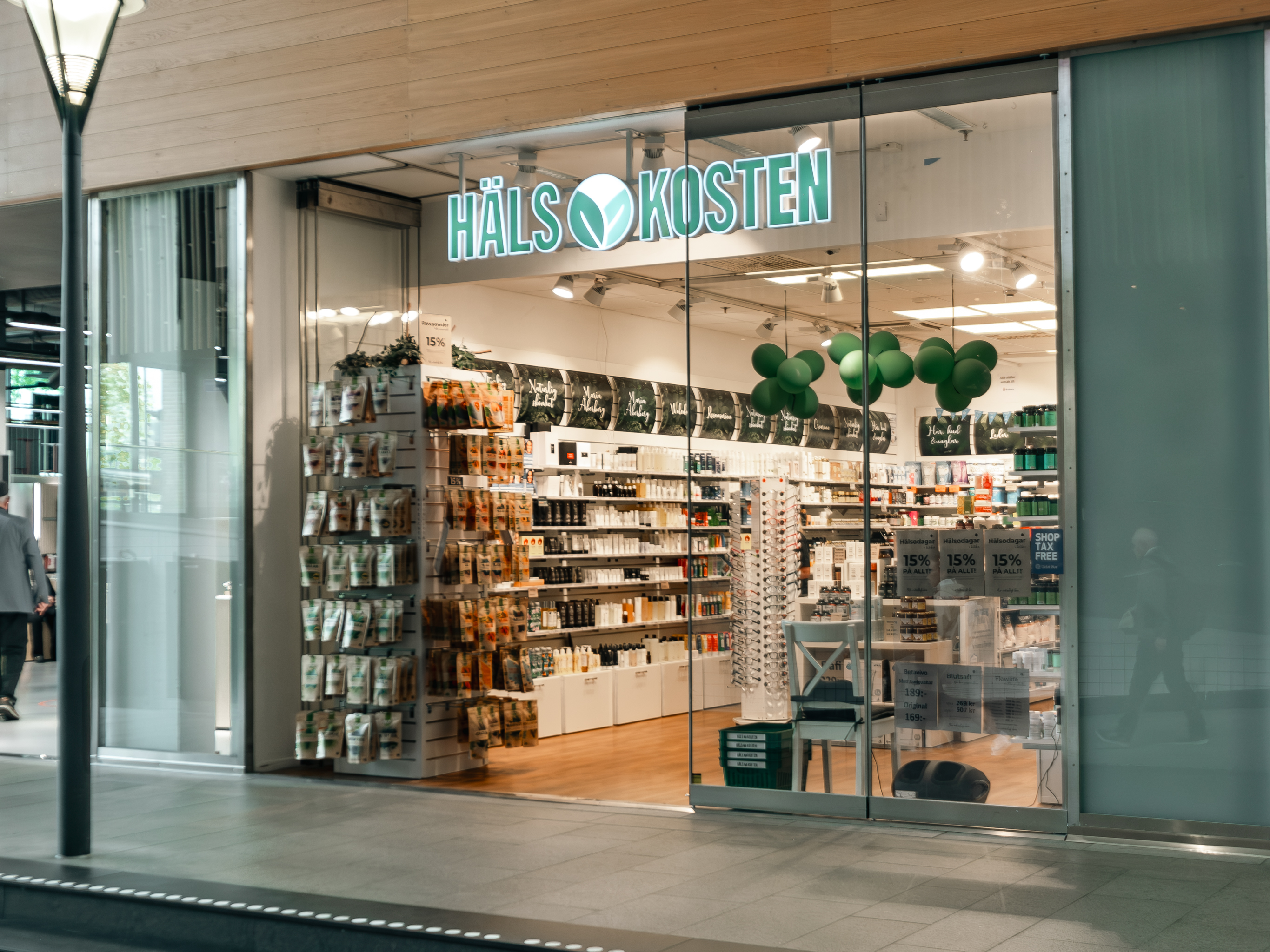 Butiksfasad Hälsokosten Nordstan