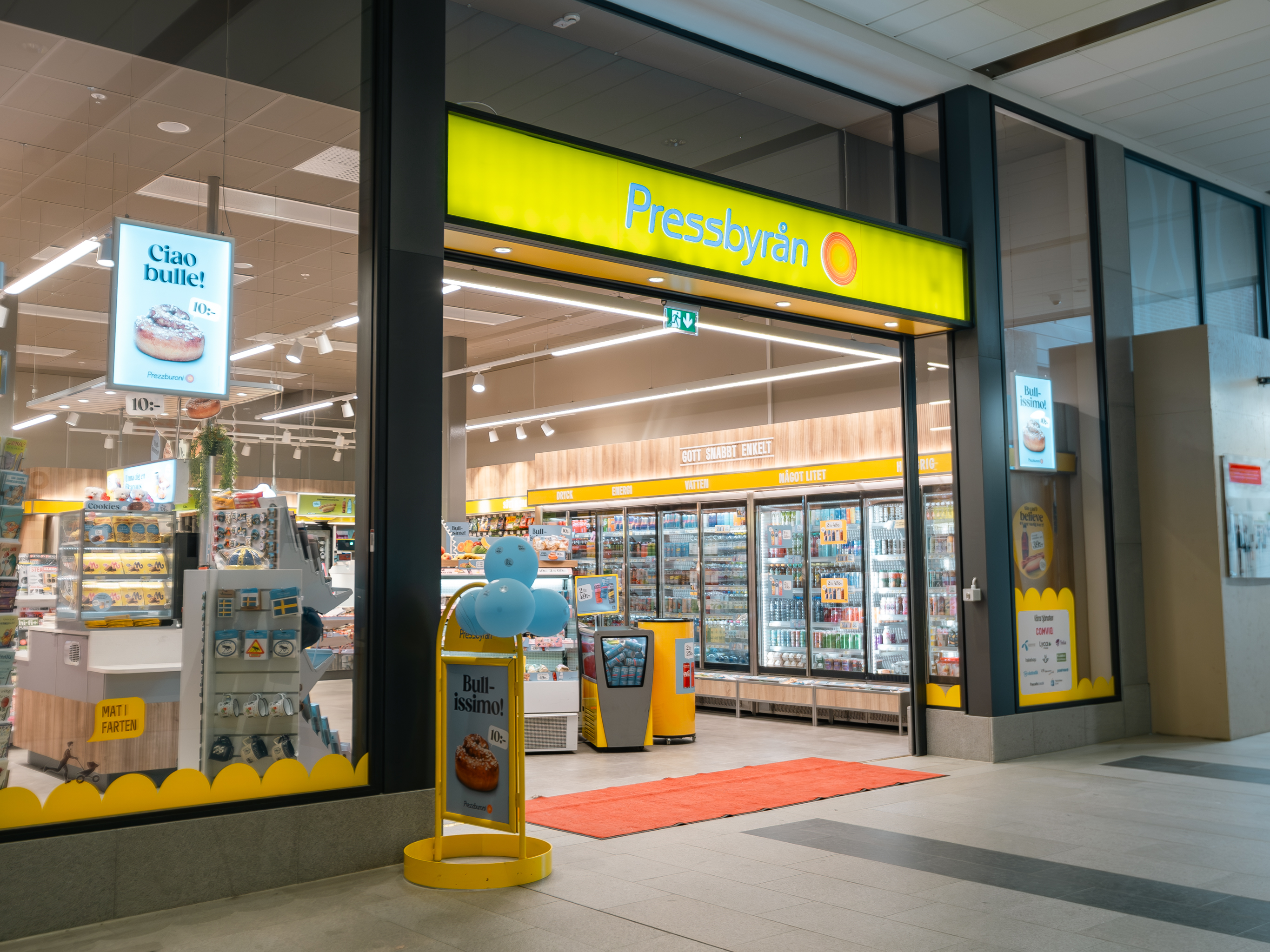 Butiksfasad Pressbyrån Spannmålsgatan