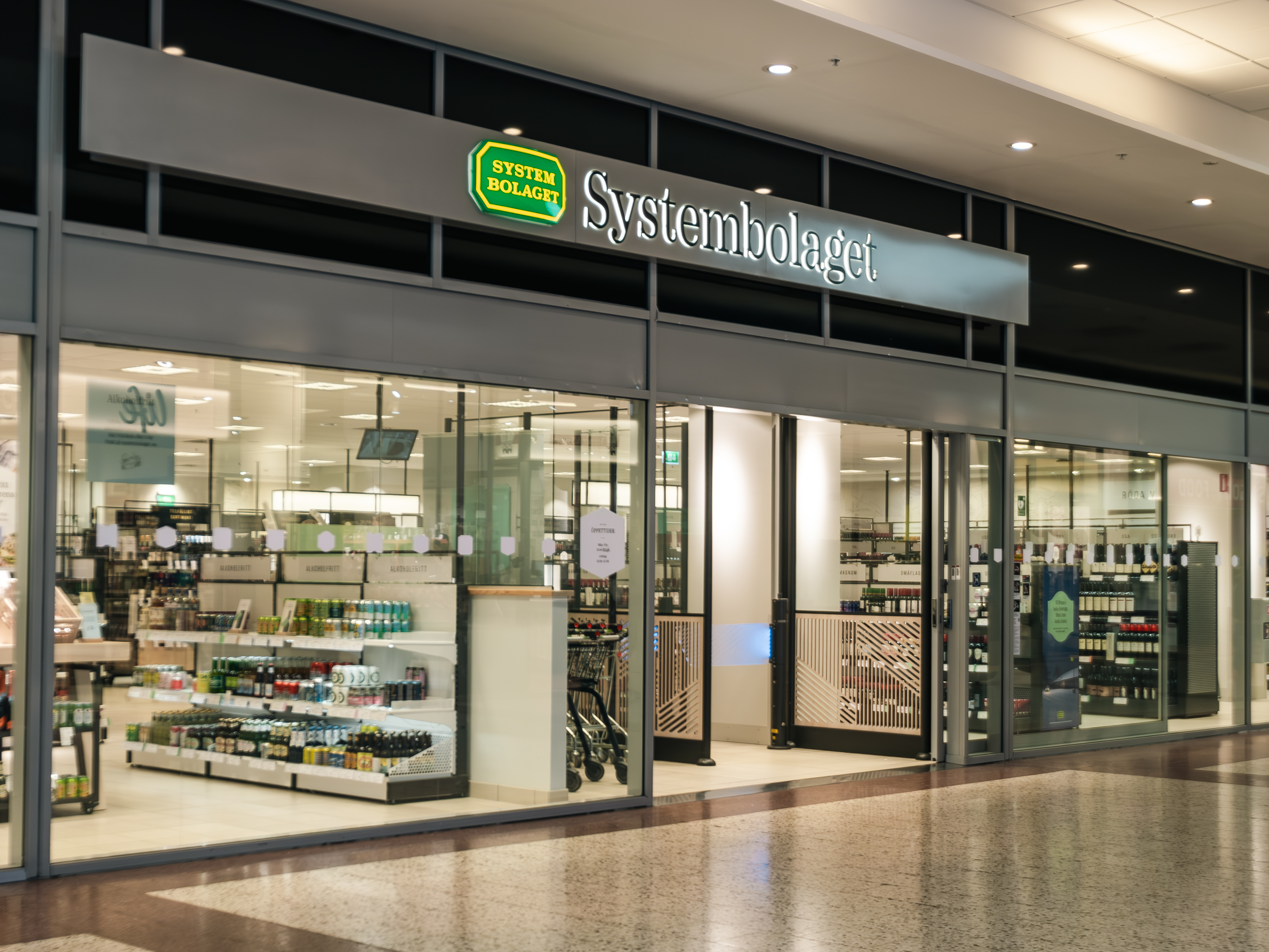 Butiksfasad Systembolaget