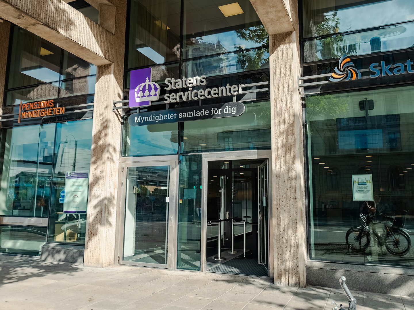 Statens servicecenter Butiksfasad Statens servicecenter