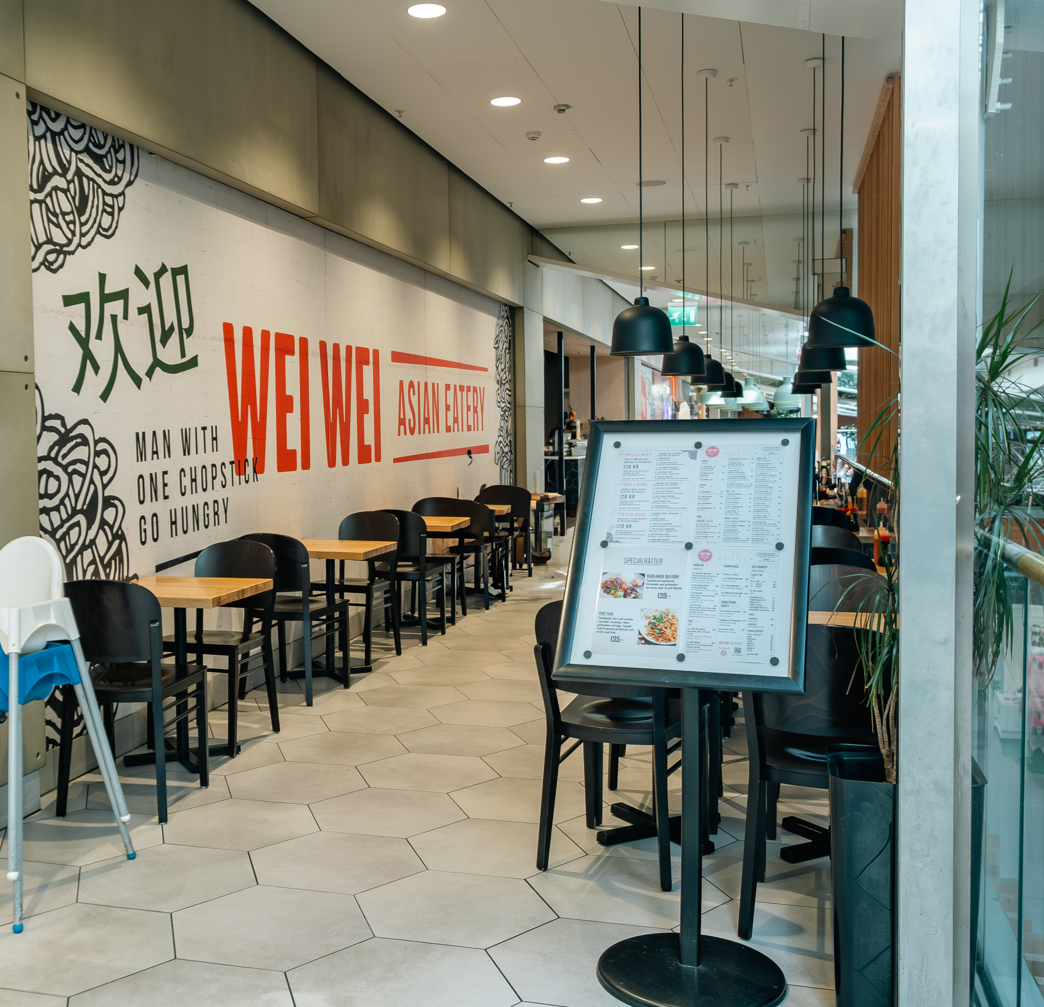 Butiksfasad Wei Wei Asian Eatery