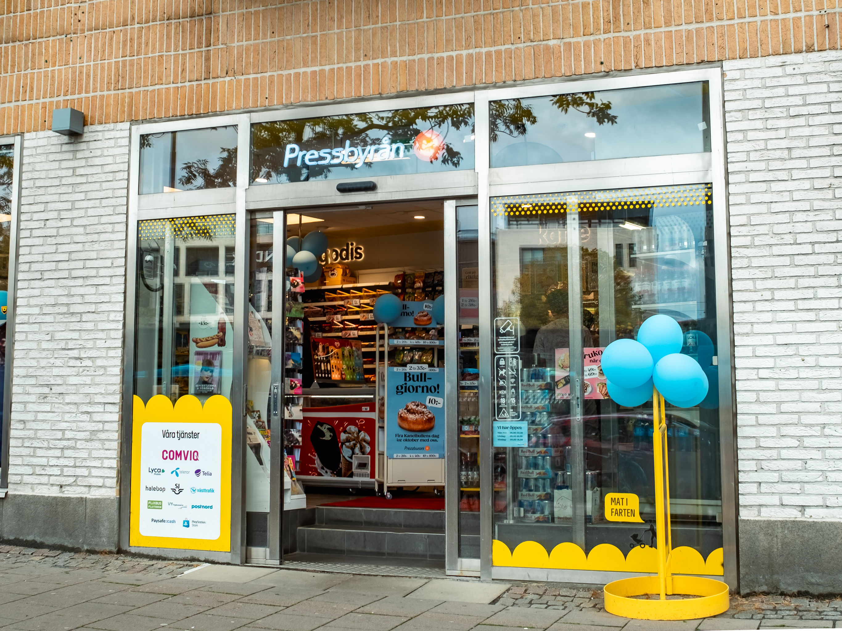 Butiksfasad Pressbyrån Nils Ericsonsgatan