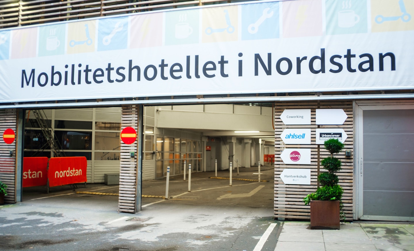 Fasad Mobilitetshotellet i Nordstan