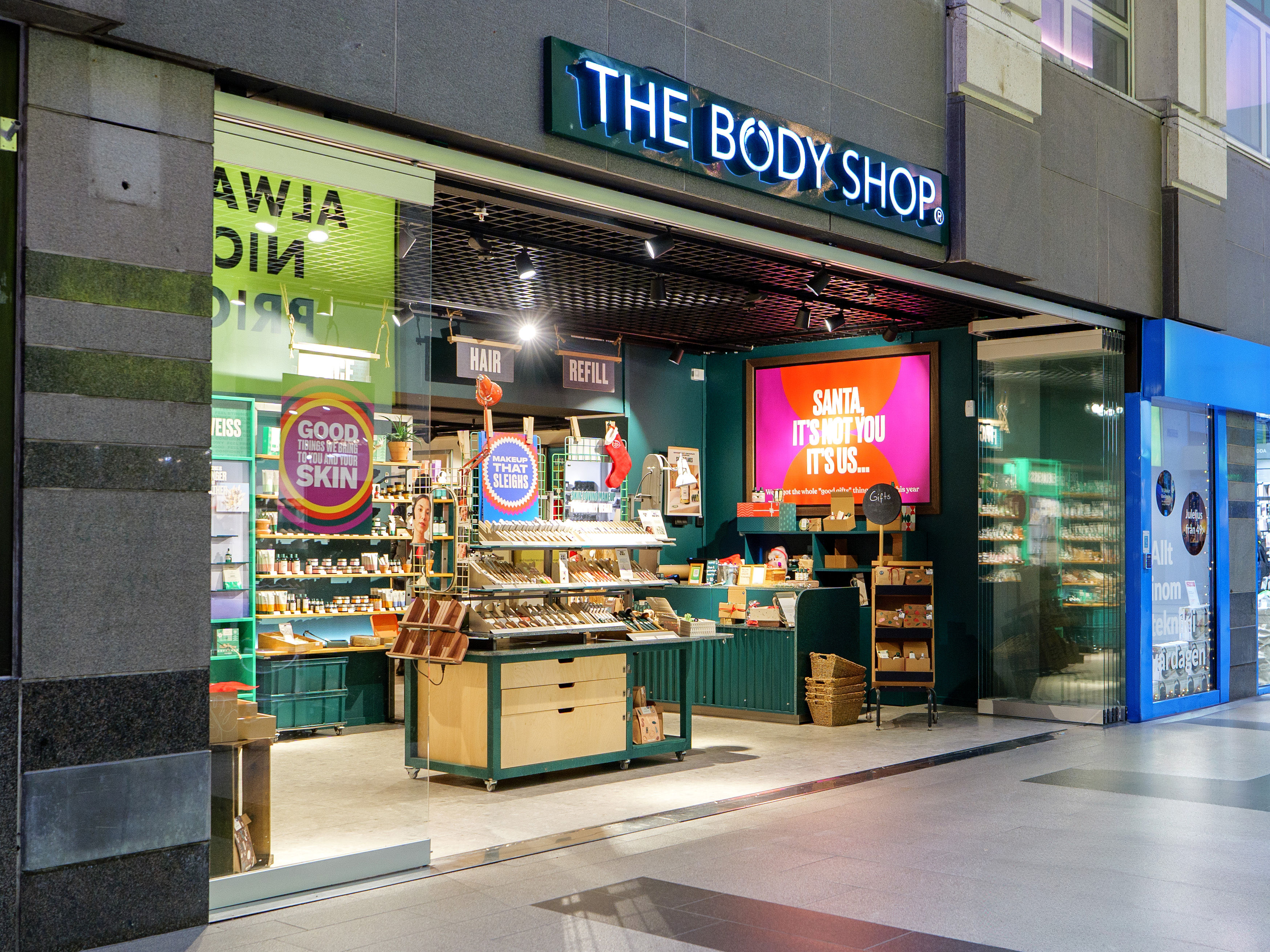 Butiksfasad The Body Shop