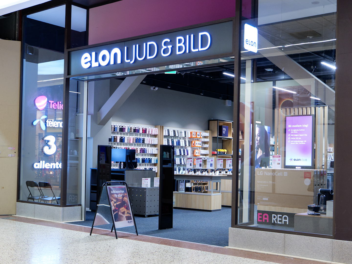 Butiksfasad Elon Ljud & Bild Butiksfasad Elon Ljud & Bild