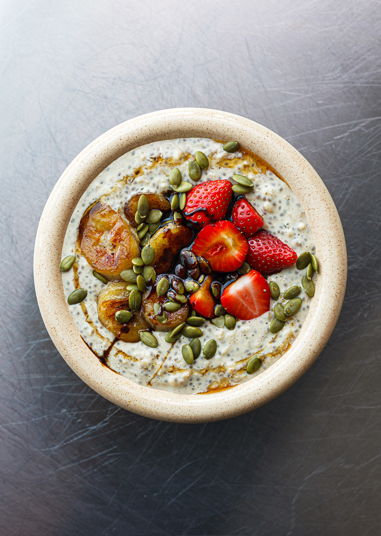 Caramelised Banana Iron-Rich Porridge (Vegan)-image