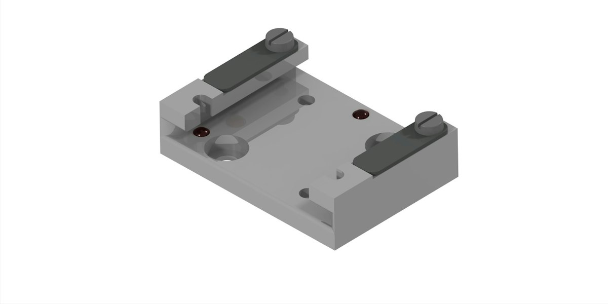 Three-Point Drawer Style Receiver for Flag Style Plates
