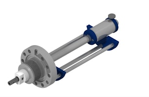 single-shaft wobblestick transfer arm (capable of angular deflection) for UHV systems, including airside support.