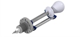 wide-angle, dual-shaft wobblestick transfer arm (capable of angular deflection) for UHV systems, including airside support.