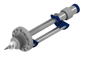 fine-control, dual-shaft wobblestick transfer arm (capable of angular deflection) for UHV systems, including airside support.