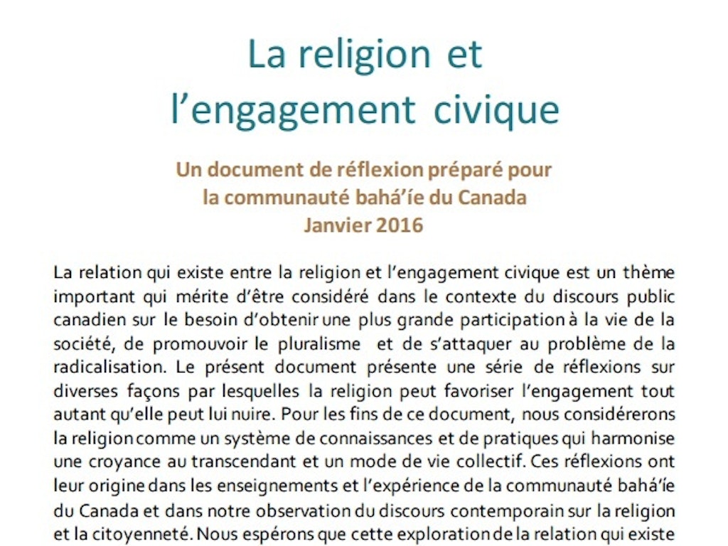 Bureau des affaires extérieures contribue « documents de réflexion » au discours public