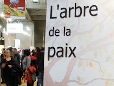 A Peace Tree at the Montreal Book Fair