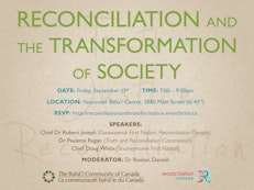 Baha’i community co-sponsors Vancouver public event on reconciliation and the transformation of society