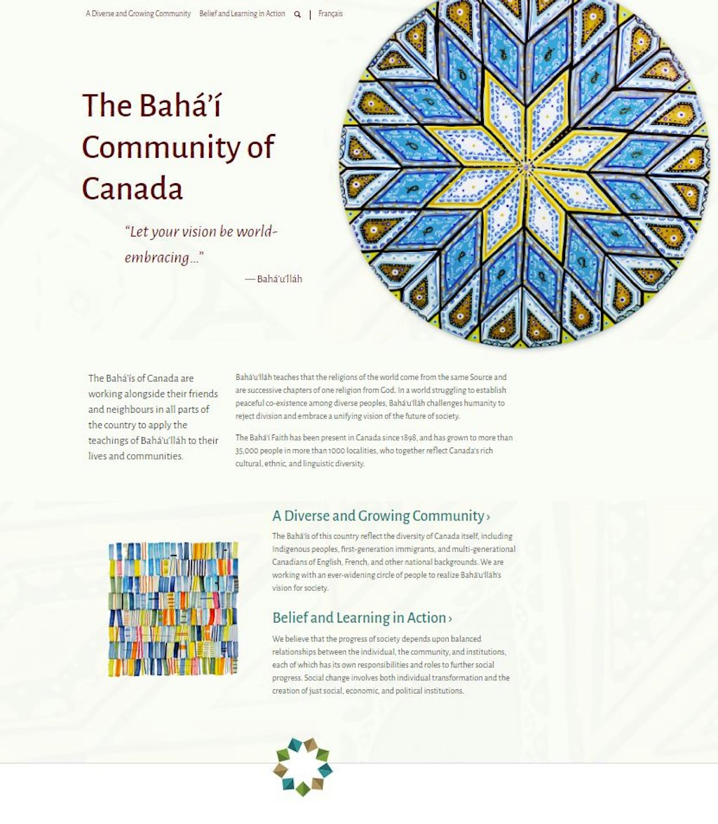 New website launched for the Baha’i community of Canada