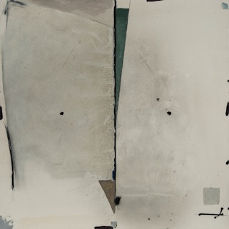 Légende : APPROCHE D’UN LIEU SACRÉ, 1981 acrylique sur toile, non encadrée 60 po x 60 po.