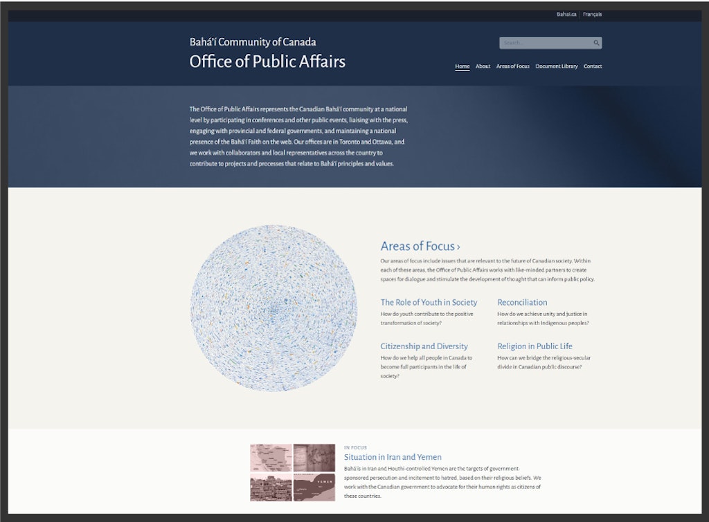 Office of Public Affairs launches new website