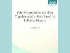 Faith communities across Canada release statement against hate based on religious identity