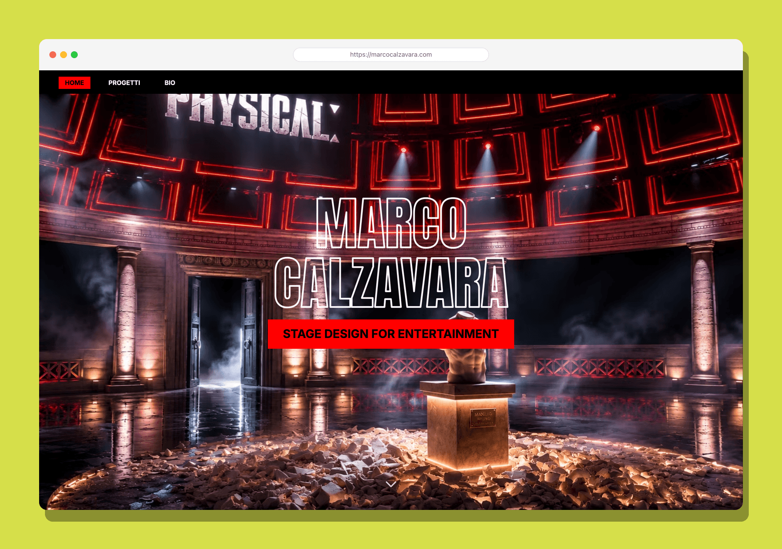 Anteprima del sito Marco Calzavara