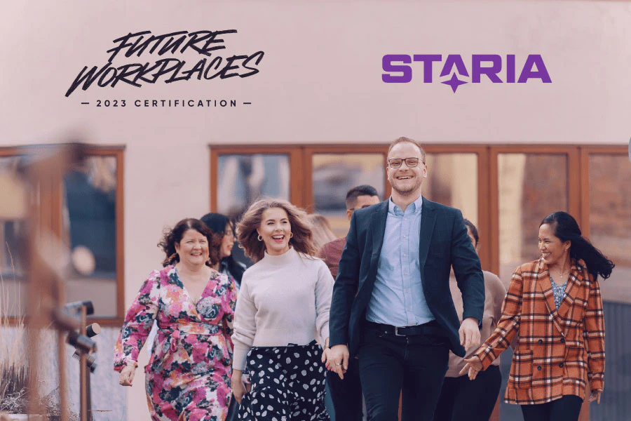 Staria receives the Future Workplaces certification for the third year in a row!