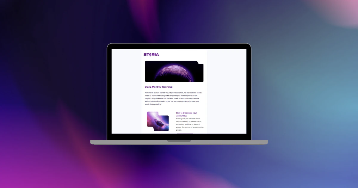 Screenshot of Staria Monthly Roundup