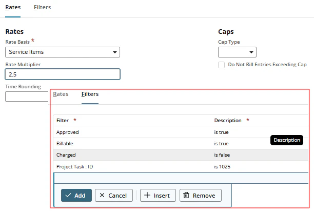 Screenshot from NetSuite