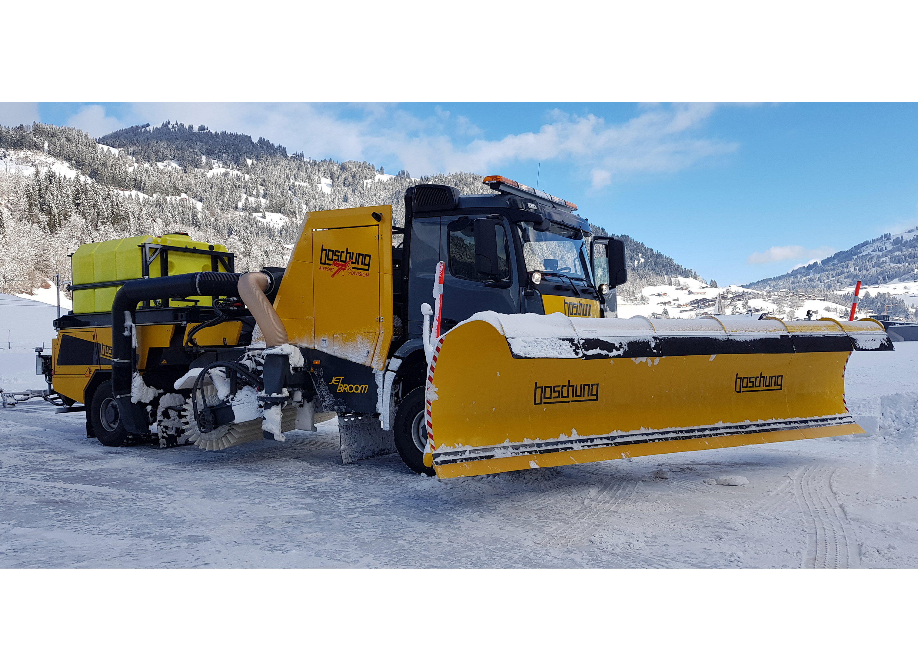 Boschung SDA, Jetbroom, Piste d'aéroport, Dégivreur