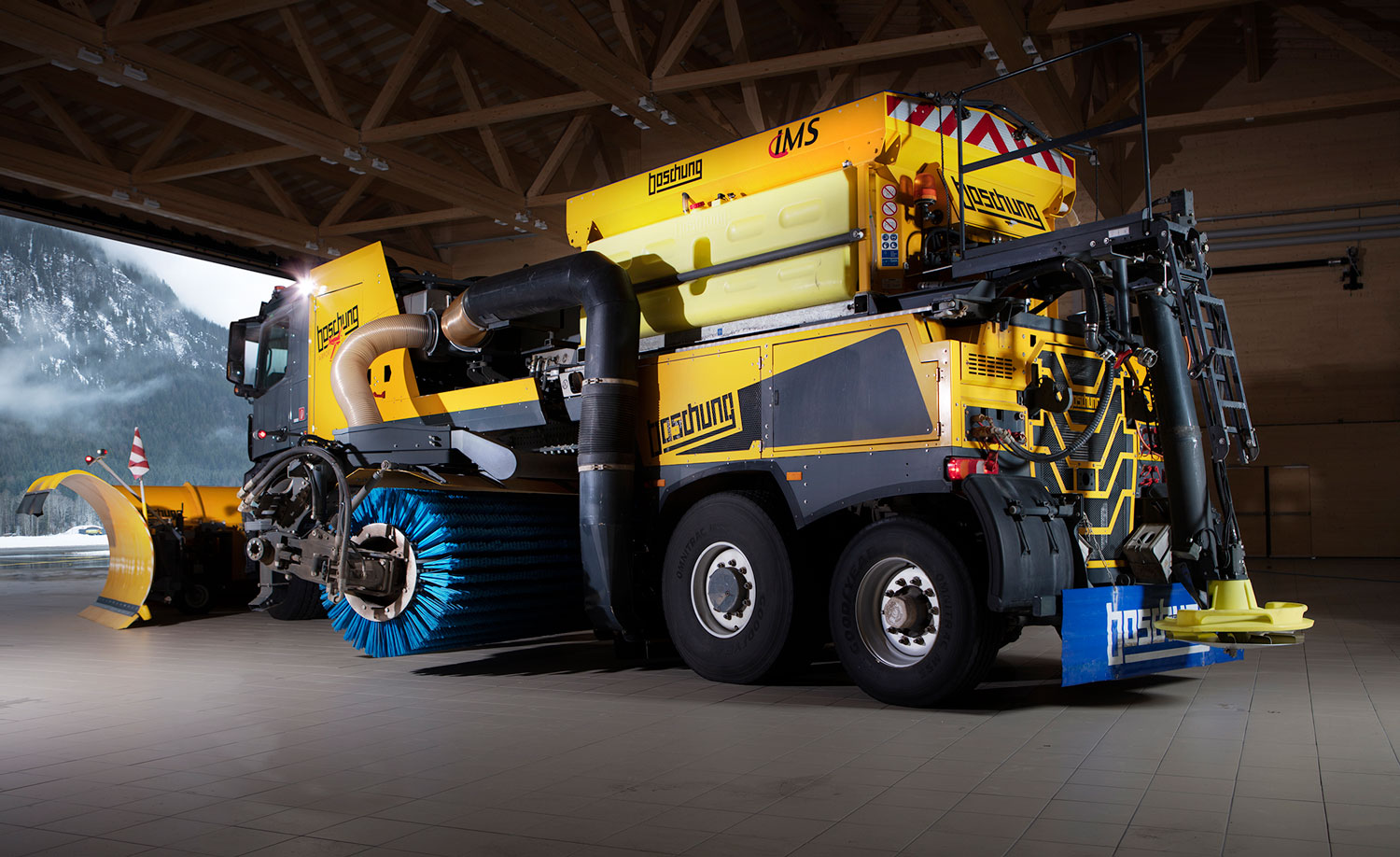 Boschung Jetbroom 10000, Équipement d'hiver des pistes d'aéroport, Dégivrage aéroport