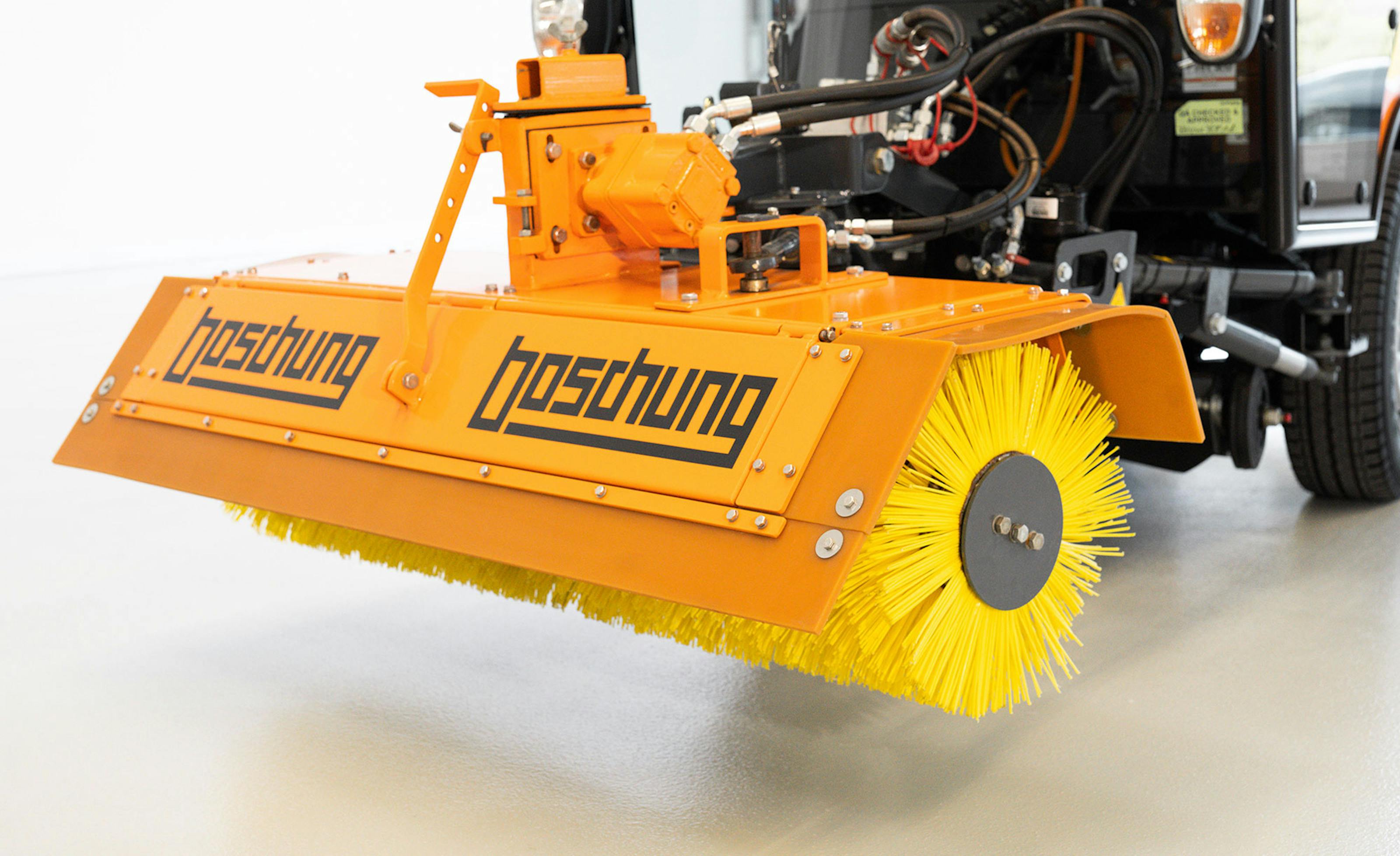 UrbanSweeper S2.0 Electric Street Sweeper releasing 0 (zero) emissions