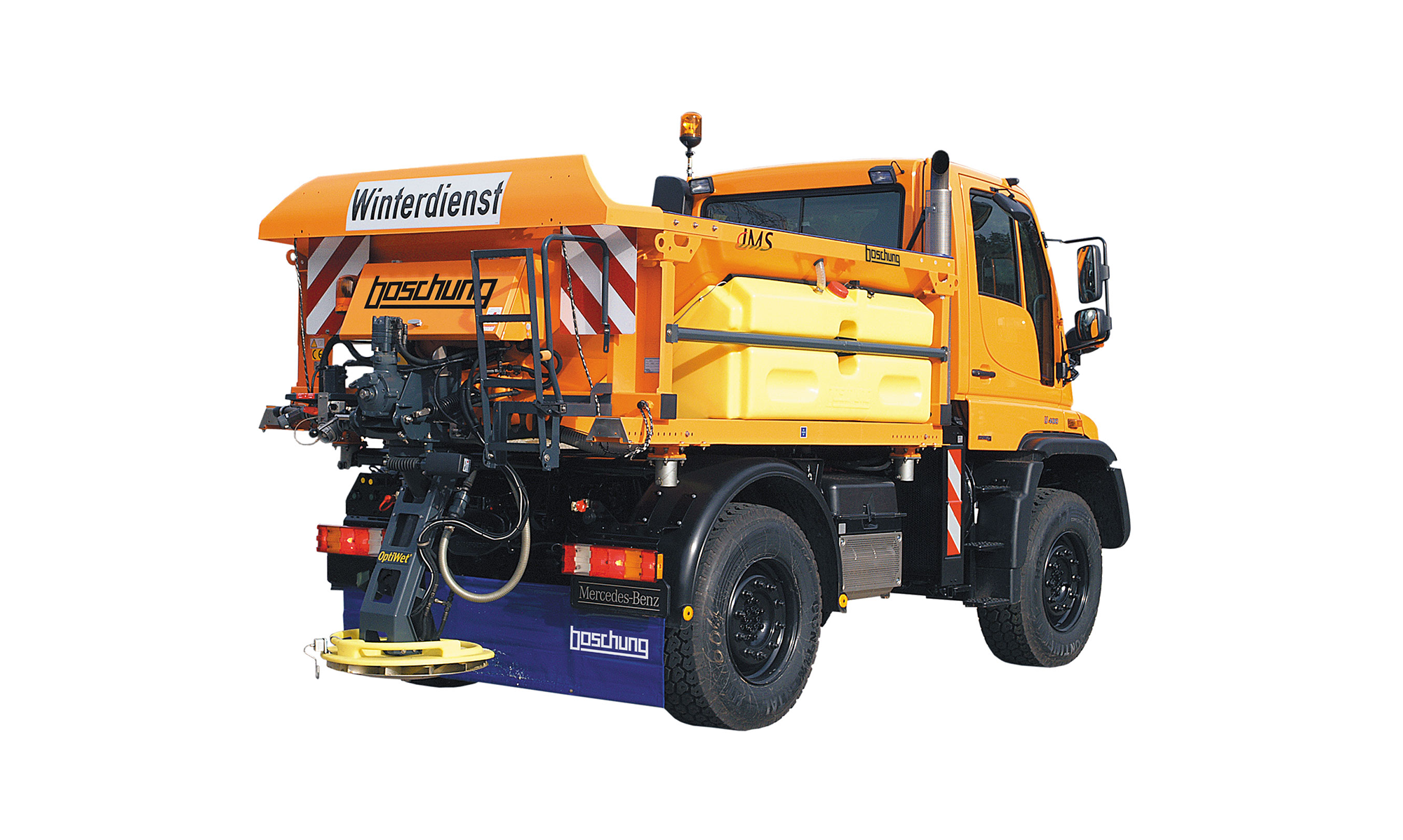 Boschung IMS F, Dégivrage mobile - Épandeuse à chambre