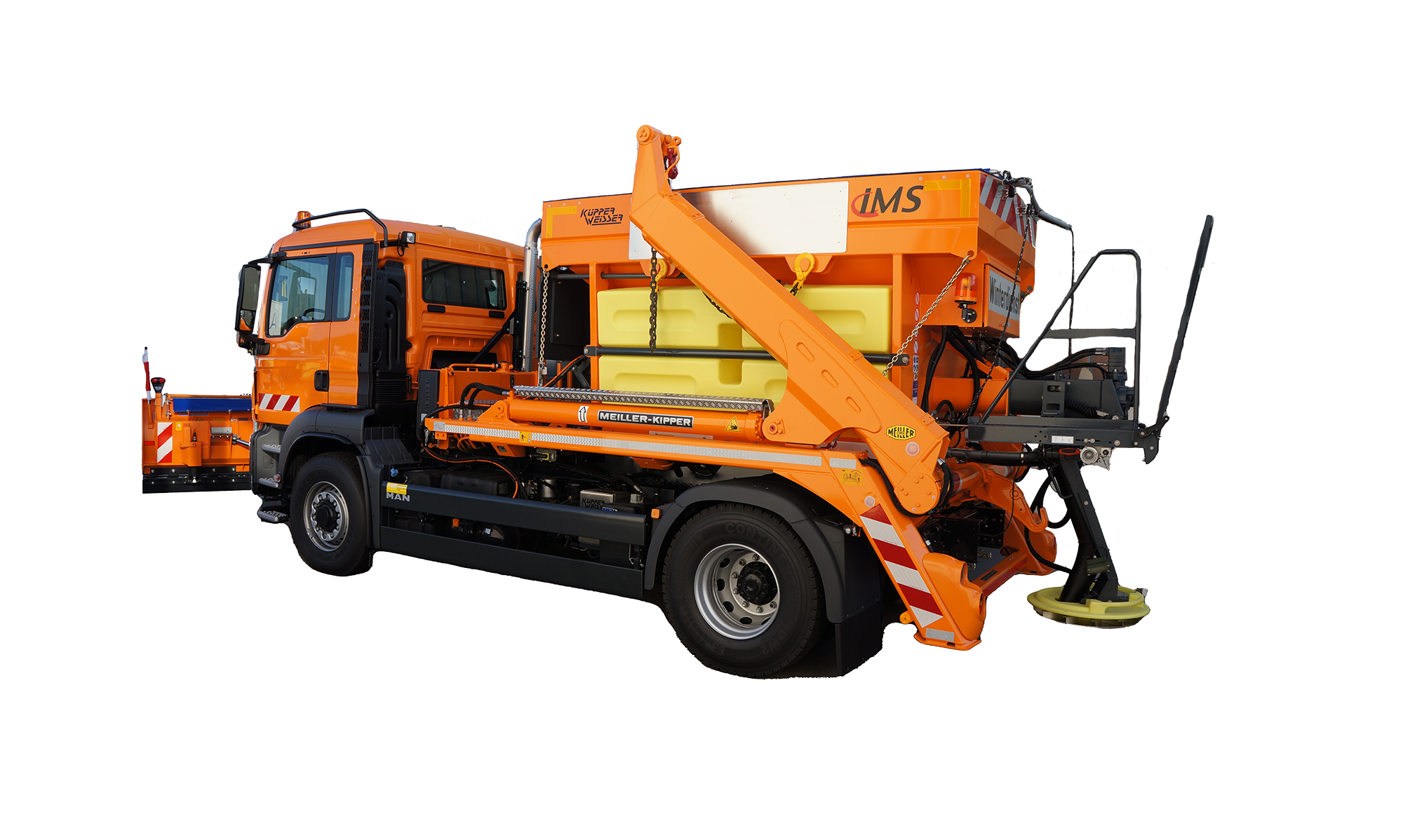 IMS A, Épandeuse à chambre unique pour camions-bennes