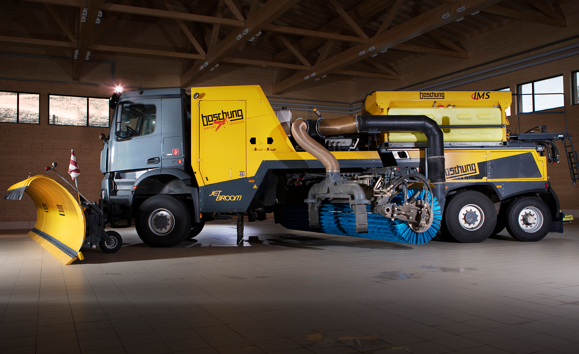 Boschung Jetbroom, Équipement d'hiver des pistes d'aéroport