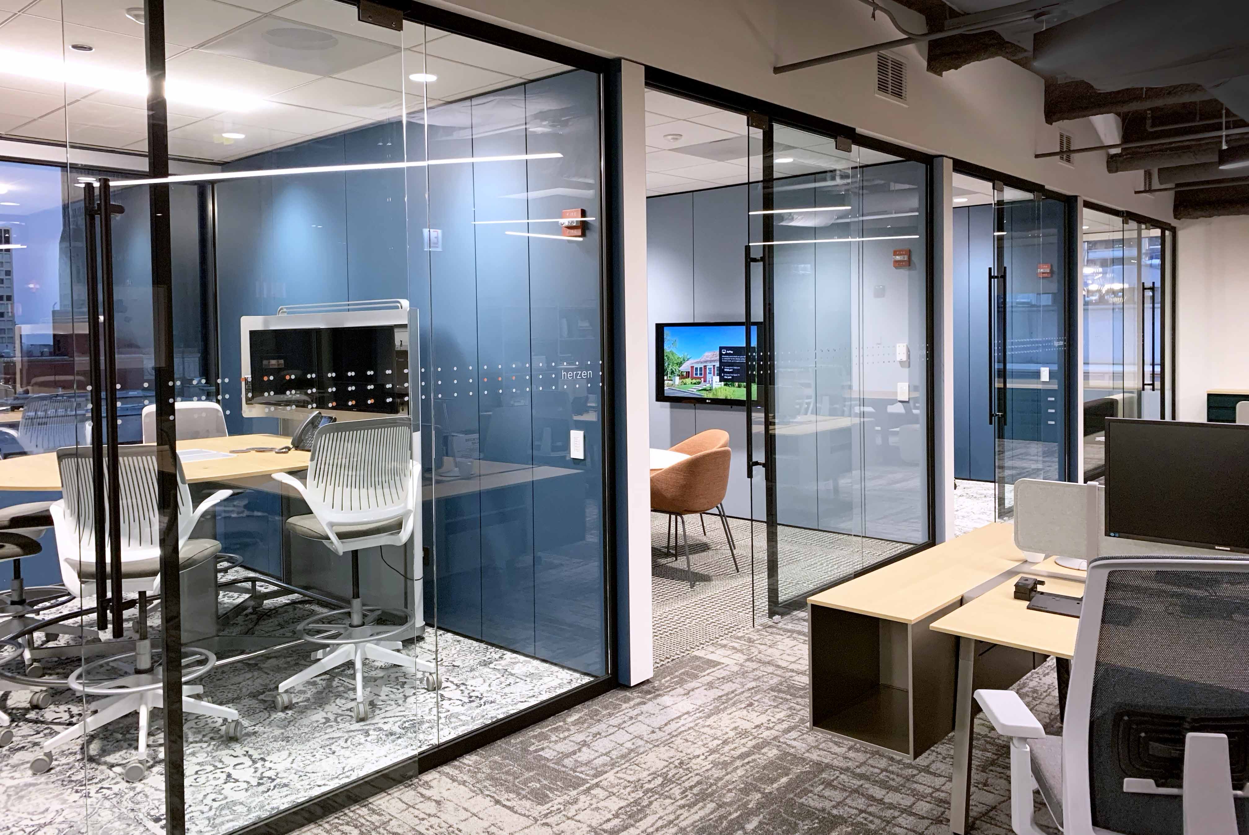 Chicago Metro commercial + office glass walls glass doors