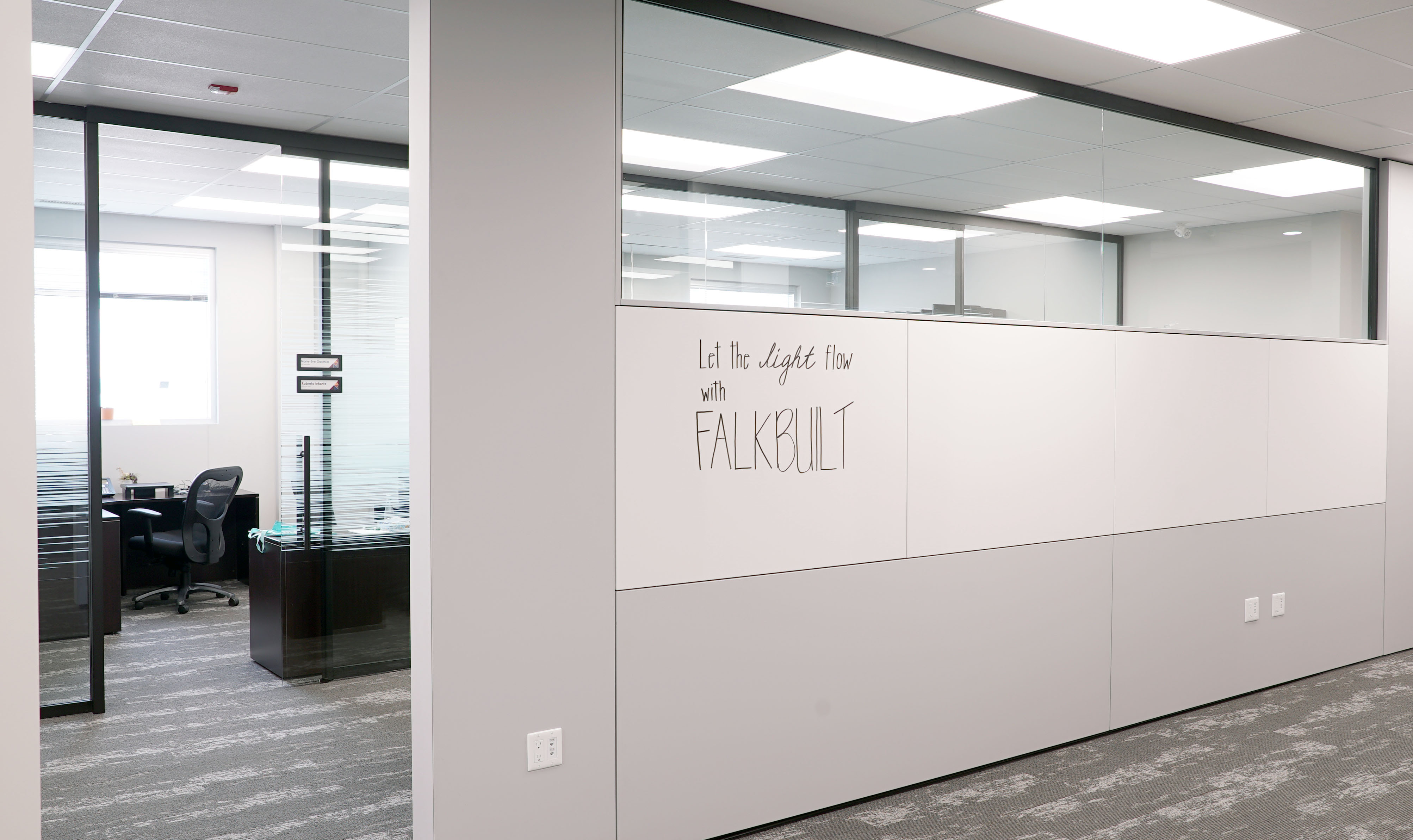 Falkbuilt Calgary commercial + office solid wall clerestories