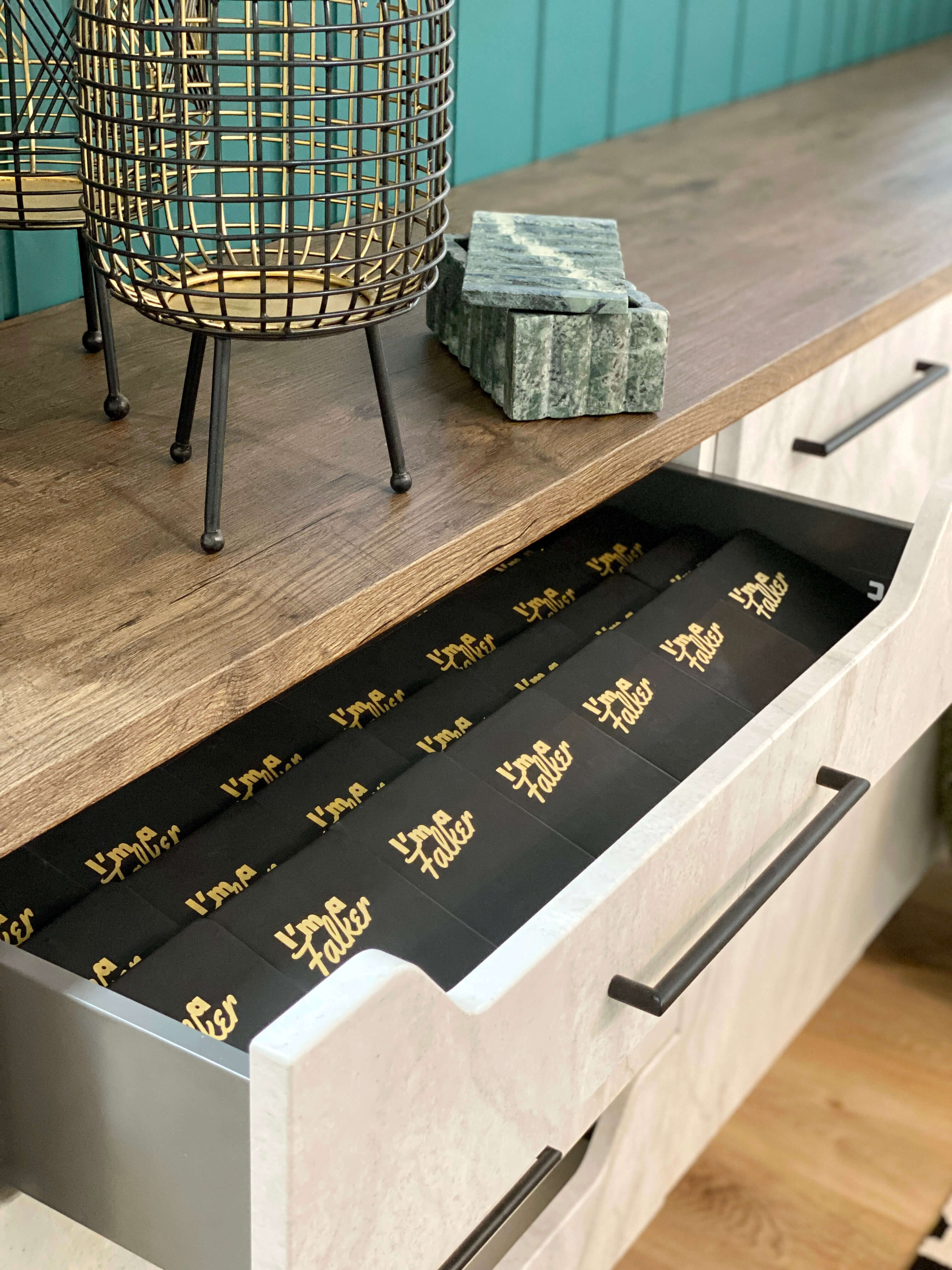 Falkbuilt Calgary retail millwork hardware
