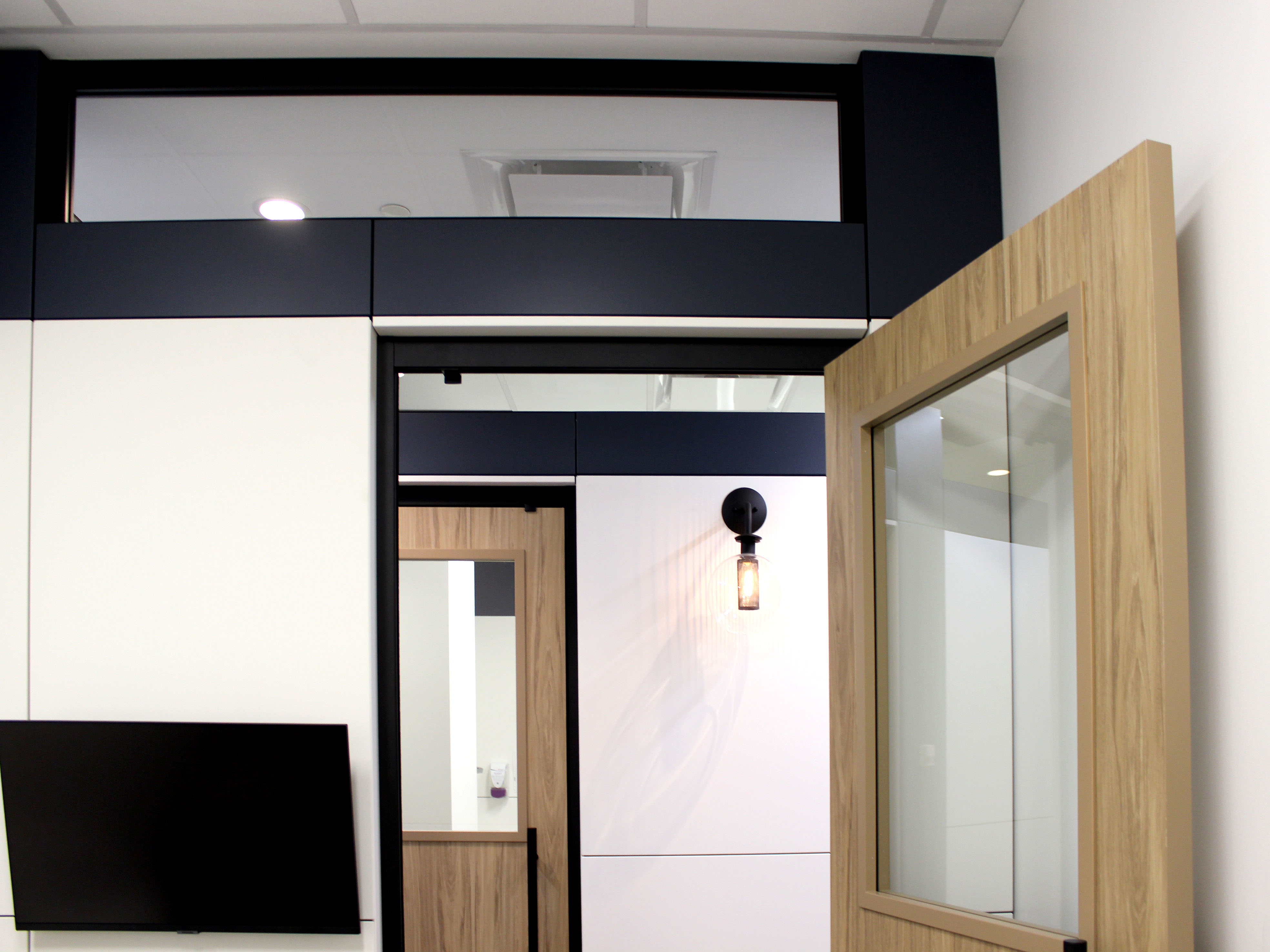 Falkbuilt Calgary healthcare cladding door glass