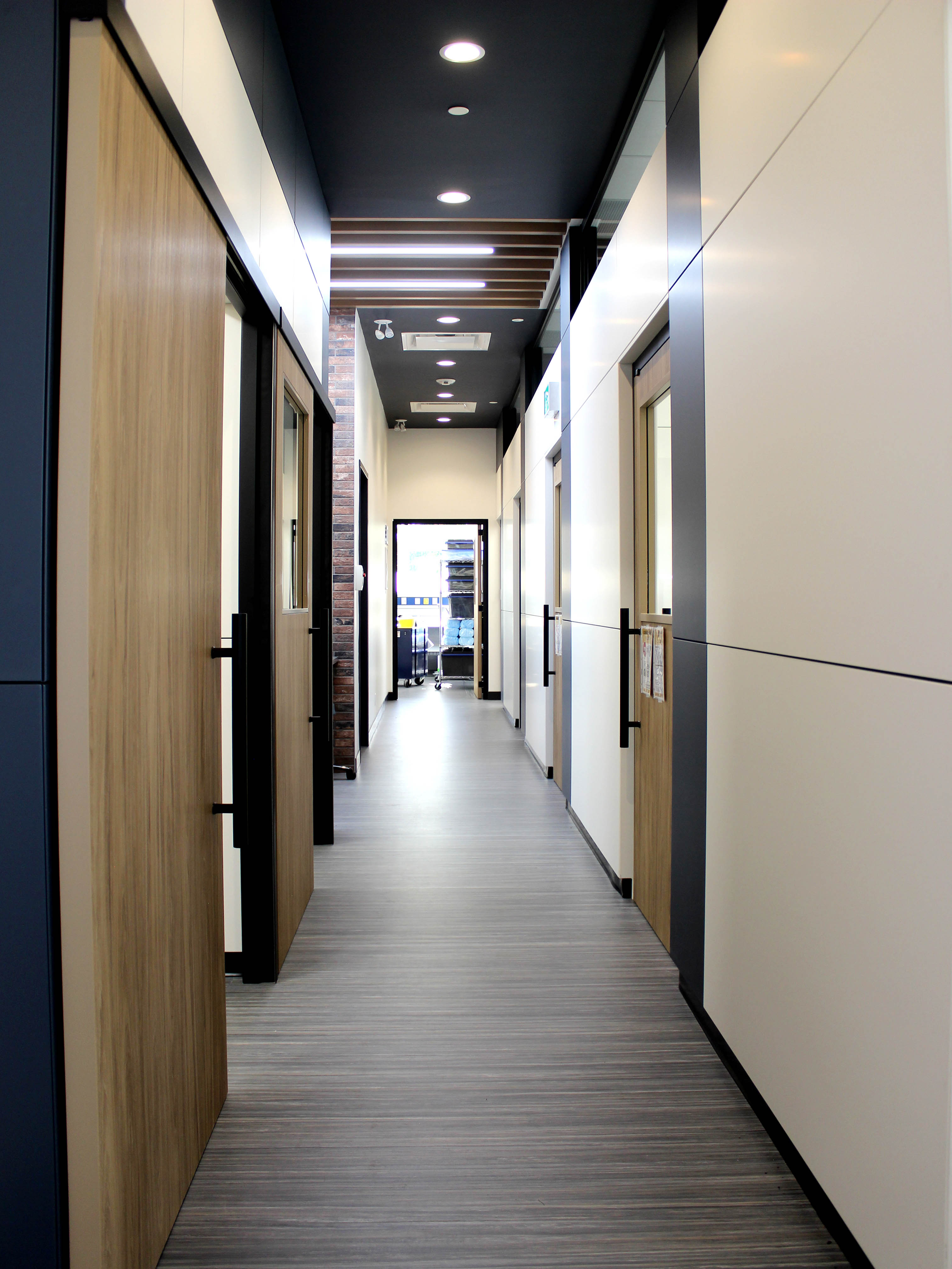 Falkbuilt Calgary healthcare cladding door hardware