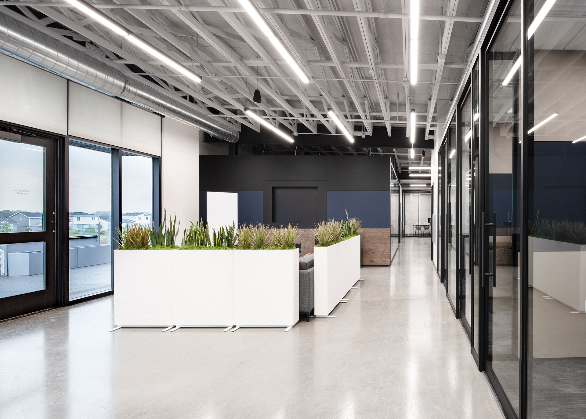 Falkbuilt Des Moines commercial + office glass walls