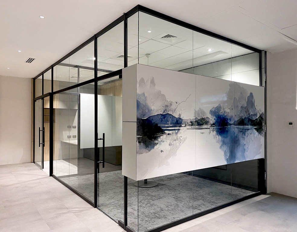 Falkbuilt India commercial + office glass walls glass doors