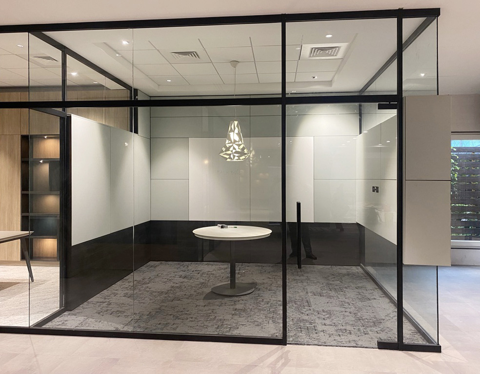 Falkbuilt India commercial + office glass walls glass doors