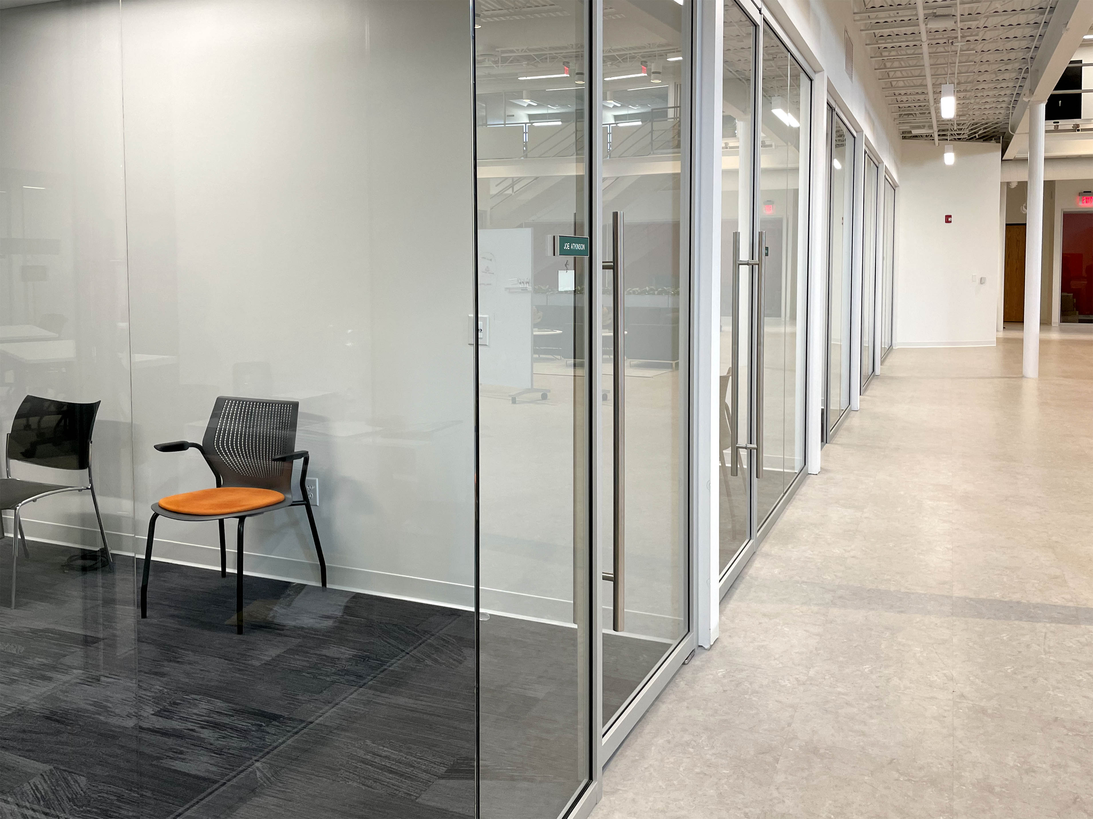 Falkbuilt Des Moines commercial + office glass walls glass doors