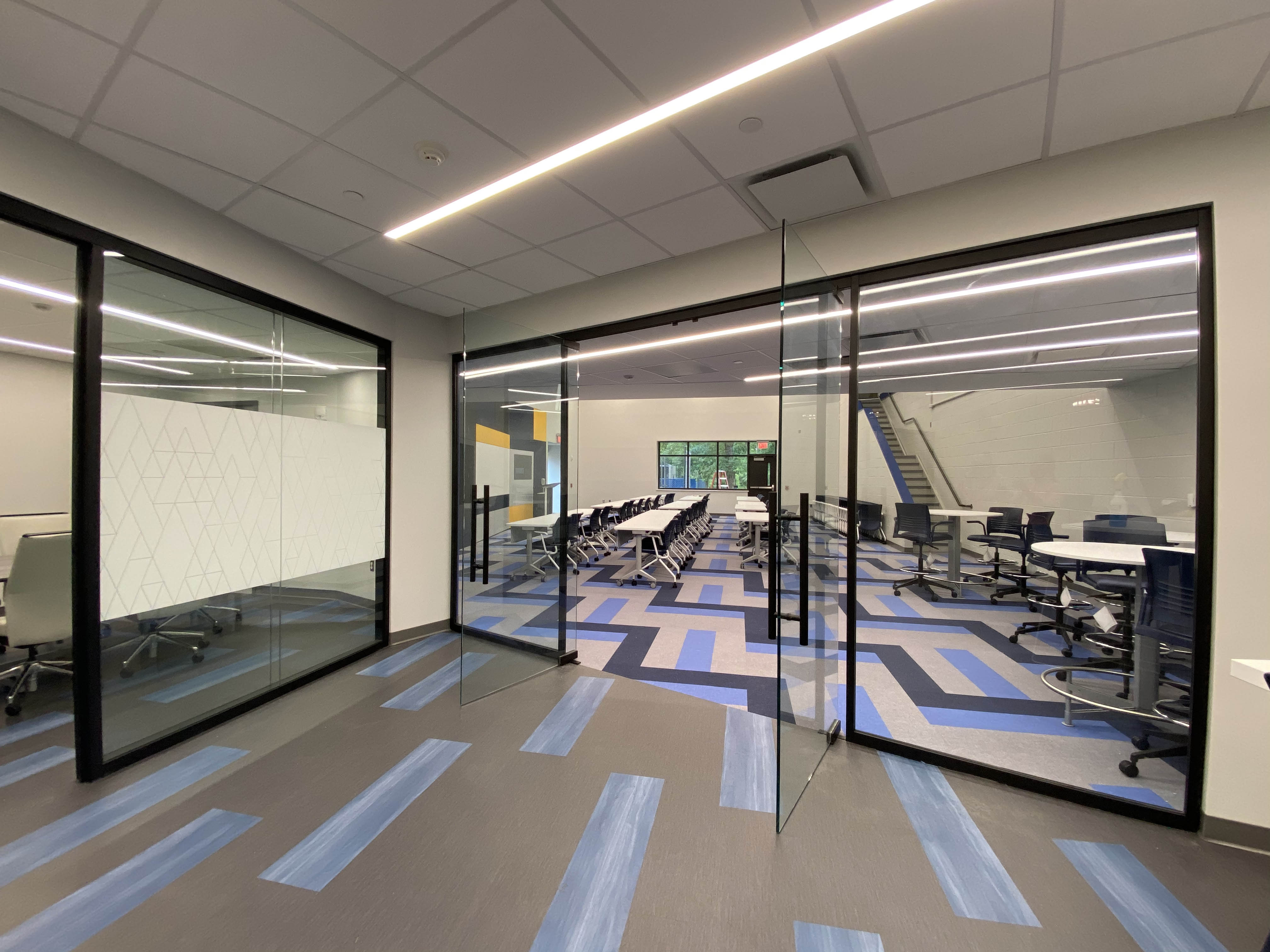 Falkbuilt education glass door hardware
