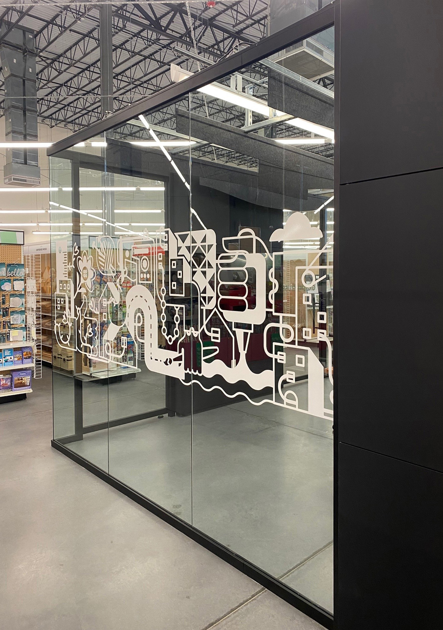 Falkbuilt Cleveland retail glass wall cladding