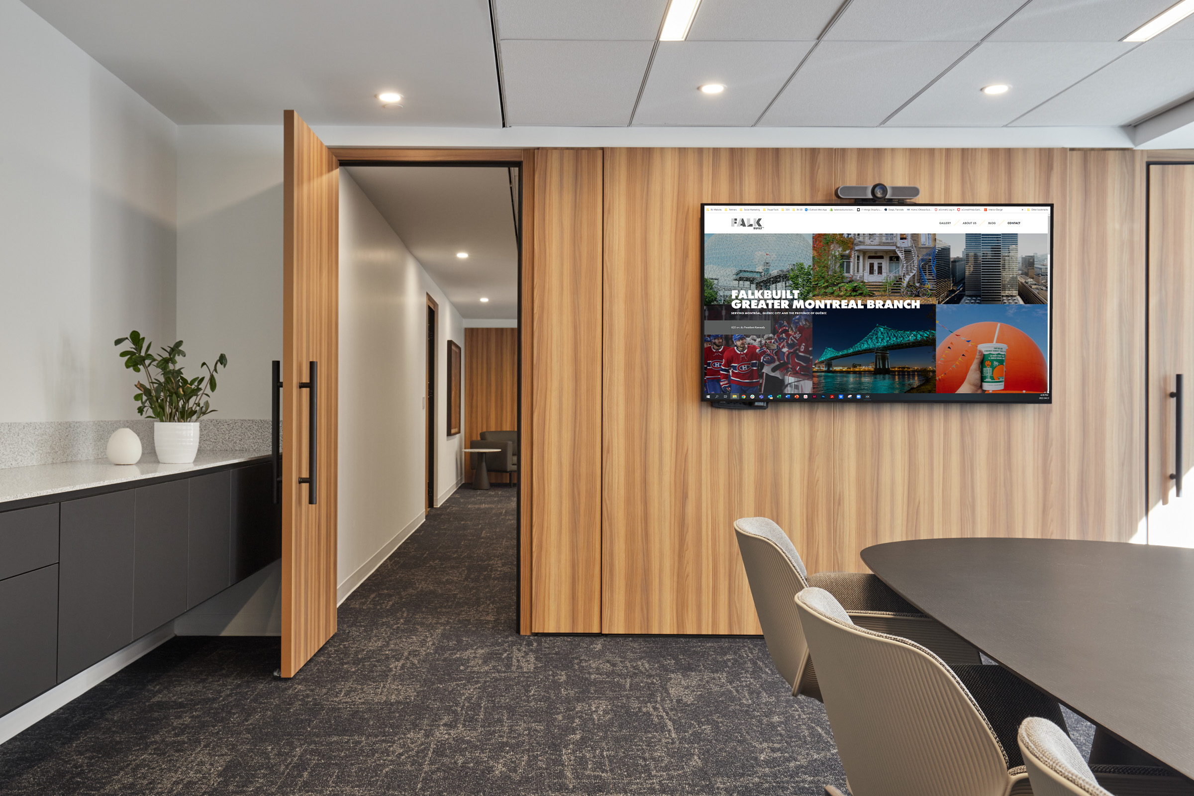 Falkbuilt Greater Montreal commercial + office solid wall door